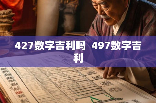 427数字吉利吗  497数字吉利