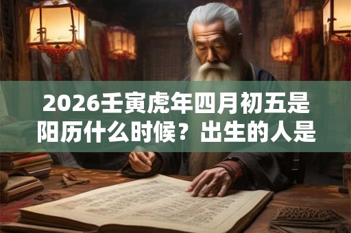 2026壬寅虎年四月初五是阳历什么时候？出生的人是什么星座？
