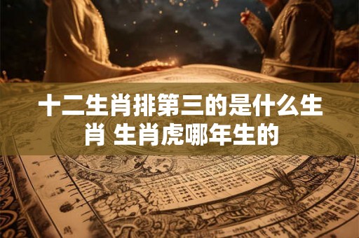 十二生肖排第三的是什么生肖 生肖虎哪年生的