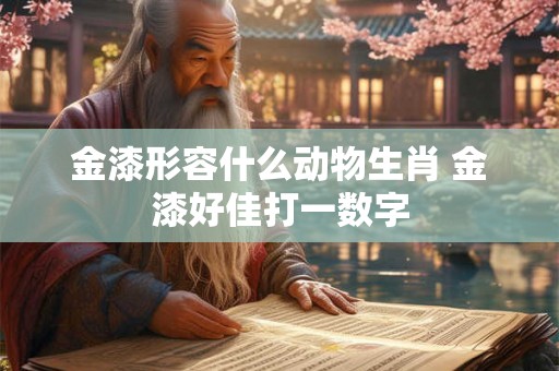 金漆形容什么动物生肖 金漆好佳打一数字 金漆形容什么动物生肖 金漆好佳打一数字