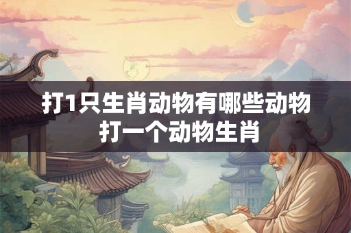 打1只生肖动物有哪些动物 打一个动物生肖