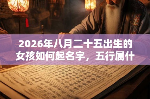 2026年八月二十五出生的女孩如何起名字,五行属什么 2026年八月二十五出生的女孩如何起名字,五行属什么