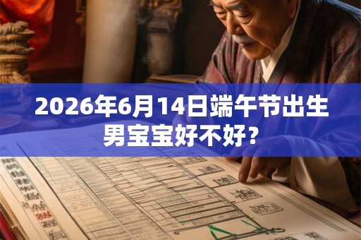 2026年6月14日端午节出生男宝宝好不好？