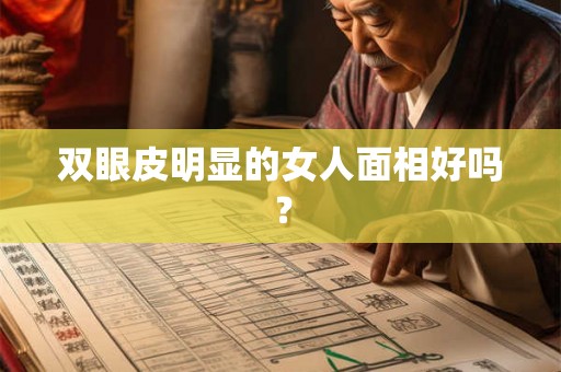 双眼皮明显的女人面相好吗？