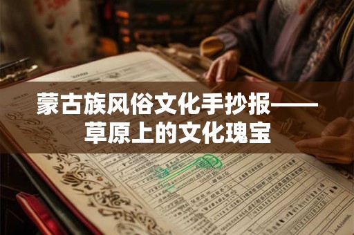 蒙古族风俗文化手抄报——草原上的文化瑰宝
