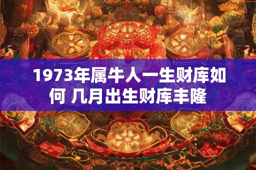 1973年属牛人一生财库如何 几月出生财库丰隆