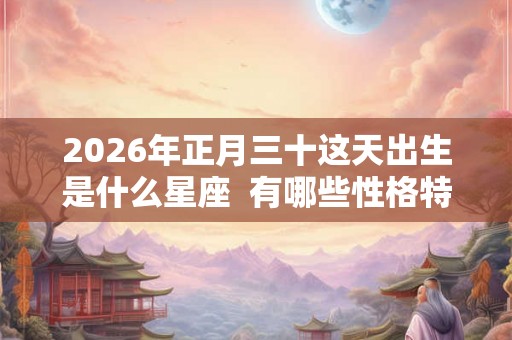 2026年正月三十这天出生是什么星座 有哪些性格特征 2026年正月三十这天出生是什么星座 有哪些性格特征