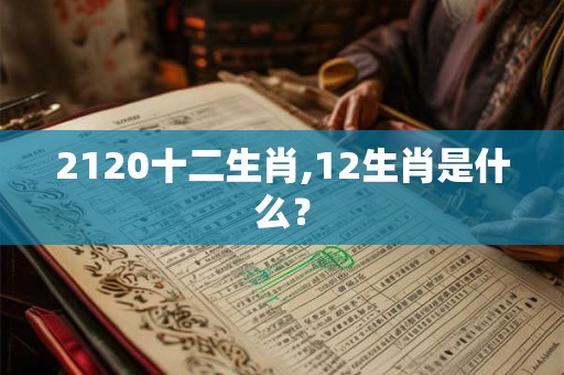 2120十二生肖,12生肖是什么？