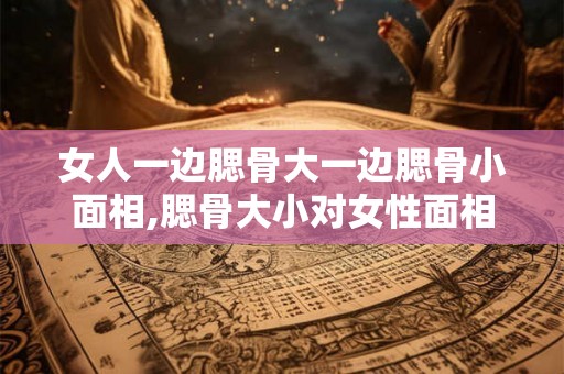 女人一边腮骨大一边腮骨小面相,腮骨大小对女性面相的影响
