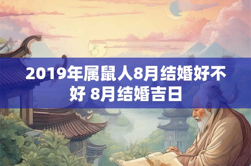 2019年属鼠人8月结婚好不好 8月结婚吉日