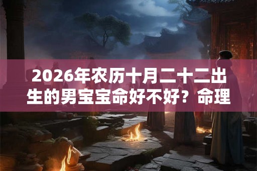 2026年农历十月二十二出生的男宝宝命好不好？命理详解