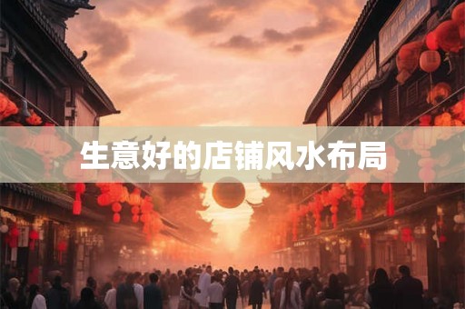 生意好的店铺风水布局