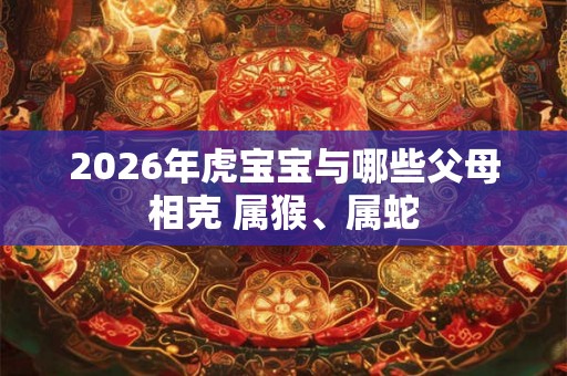 2026年虎宝宝与哪些父母相克 属猴、属蛇