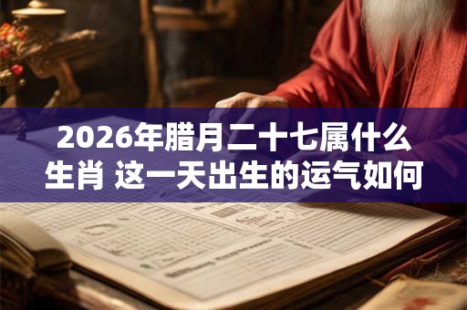 2026年腊月二十七属什么生肖 这一天出生的运气如何
