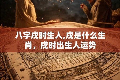 八字戌时生人,戌是什么生肖，戌时出生人运势