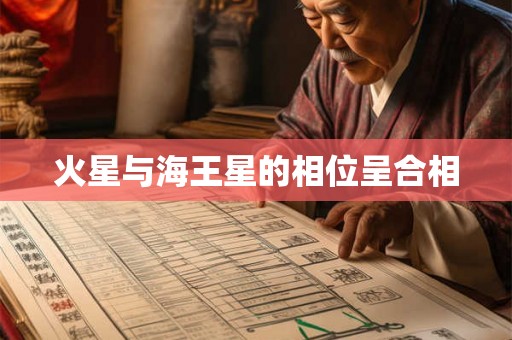 火星与海王星的相位呈合相