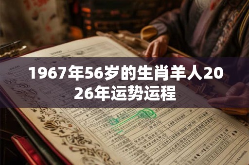 1967年56岁的生肖羊人2026年运势运程