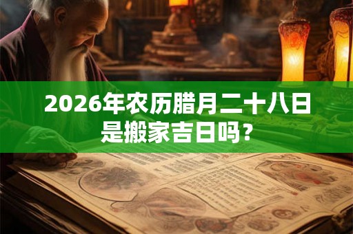 2026年农历腊月二十八日是搬家吉日吗? 2026年农历腊月二十八日是搬家吉日吗?