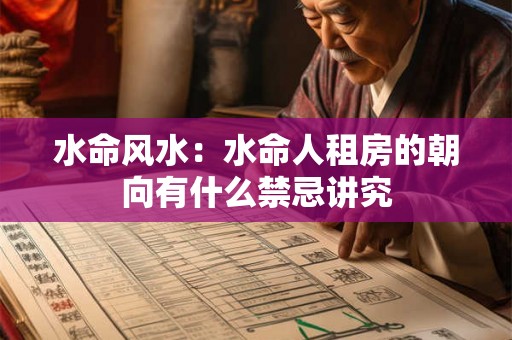 水命风水：水命人租房的朝向有什么禁忌讲究