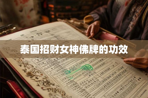 泰国招财女神佛牌的功效