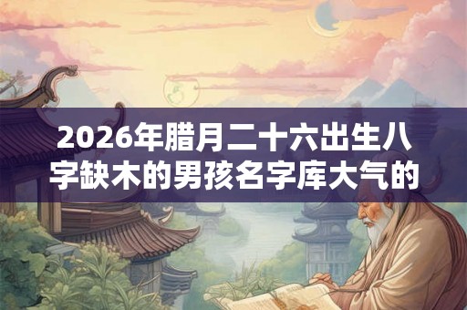 2026年腊月二十六出生八字缺木的男孩名字库大气的