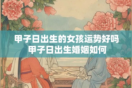 甲子日出生的女孩运势好吗 甲子日出生婚姻如何 甲子日出生的女孩运势好吗 甲子日出生婚姻如何
