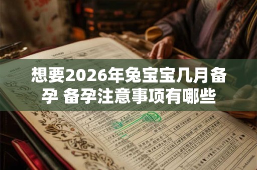 想要2026年兔宝宝几月备孕 备孕注意事项有哪些