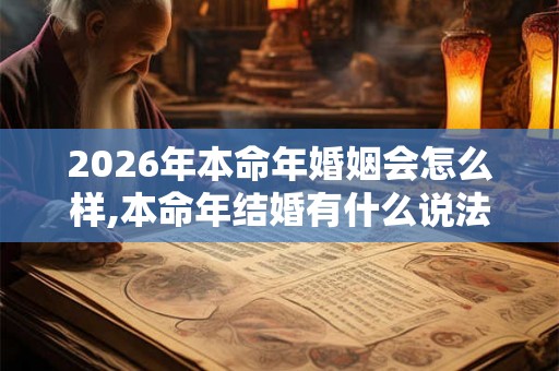 2026年本命年婚姻会怎么样,本命年结婚有什么说法