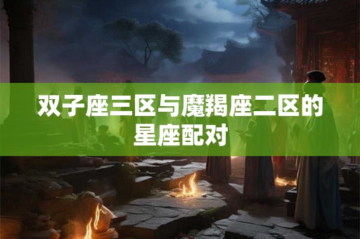 双子座三区与魔羯座二区的星座配对