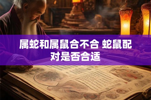 属蛇和属鼠合不合 蛇鼠配对是否合适
