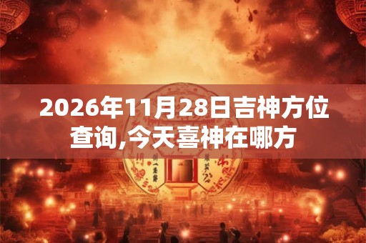 2026年11月28日吉神方位查询,今天喜神在哪方