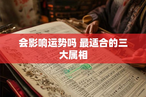 会影响运势吗 最适合的三大属相 会影响运势吗 最适合的三大属相