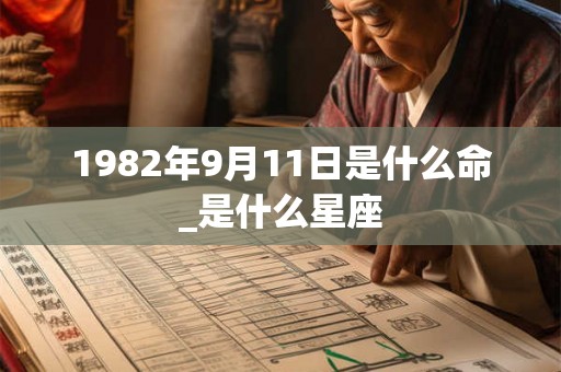 1982年9月11日是什么命_是什么星座