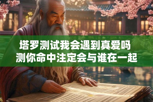 塔罗测试我会遇到真爱吗 测你命中注定会与谁在一起