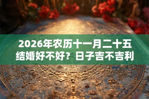 2026年农历十一月二十五结婚好不好?日子吉不吉利? 2026年农历十一月二十五结婚好不好?日子吉不吉利?