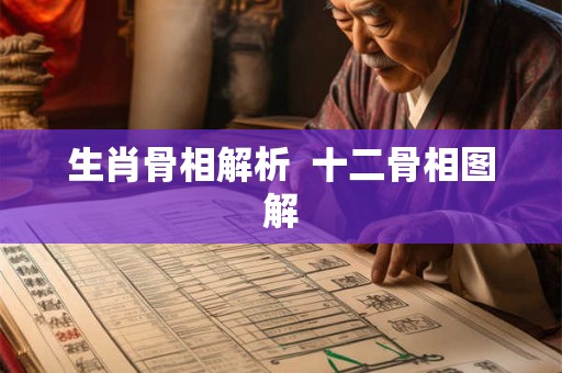 生肖骨相解析 十二骨相图解 生肖骨相解析 十二骨相图解
