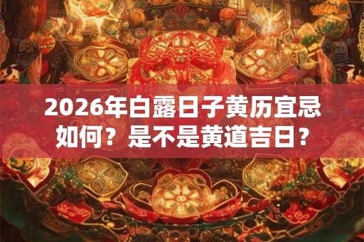 2026年白露日子黄历宜忌如何？是不是黄道吉日？