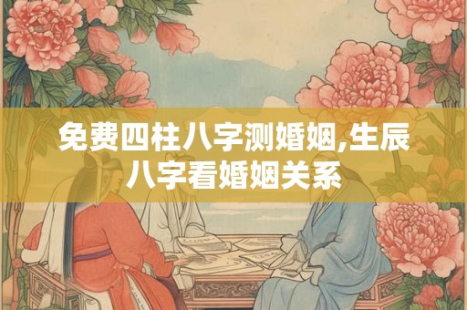 免费四柱八字测婚姻,生辰八字看婚姻关系