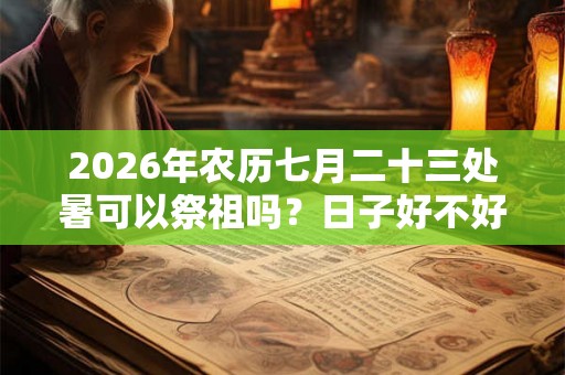 2026年农历七月二十三处暑可以祭祖吗？日子好不好？