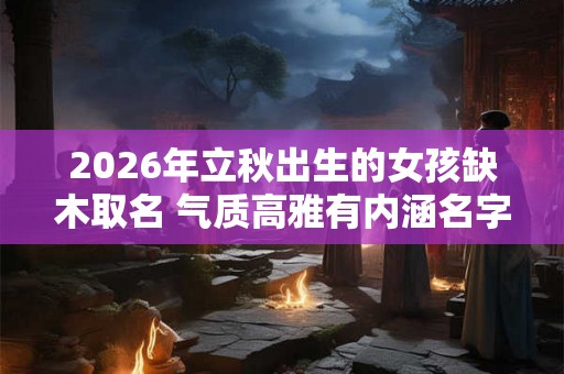 2026年立秋出生的女孩缺木取名 气质高雅有内涵名字推荐