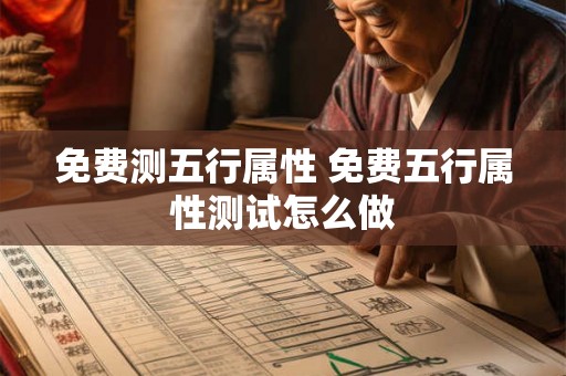 免费测五行属性 免费五行属性测试怎么做 免费测五行属性 免费五行属性测试怎么做