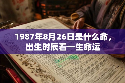 1987年8月26日是什么命,出生时辰看一生命运 1987年8月26日是什么命,出生时辰看一生命运