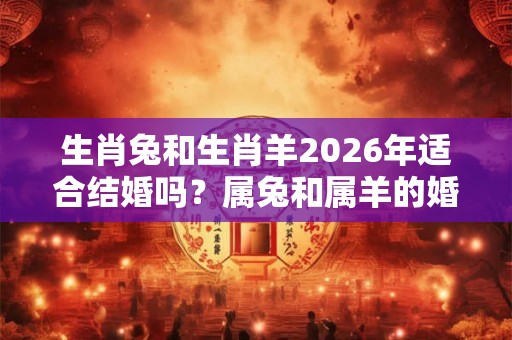 生肖兔和生肖羊2026年适合结婚吗？属兔和属羊的婚姻如何？