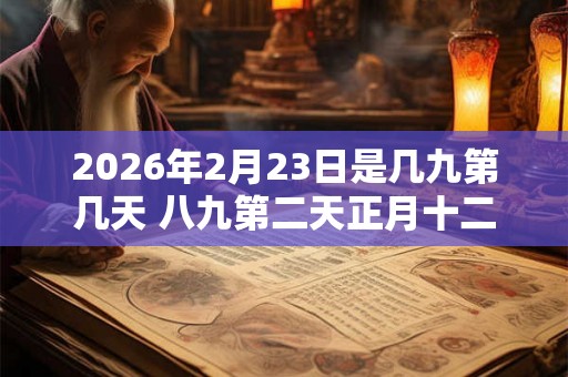 2026年2月23日是几九第几天 八九第二天正月十二