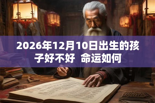 2026年12月10日出生的孩子好不好  命运如何