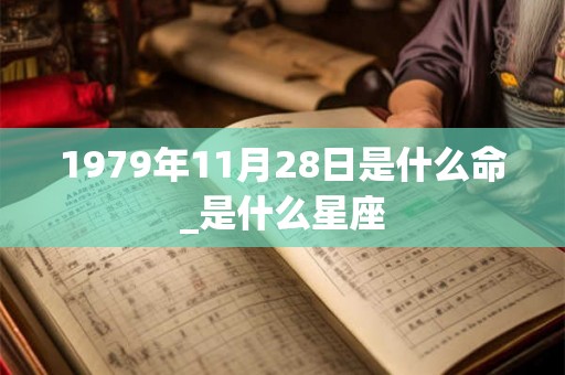 1979年11月28日是什么命_是什么星座