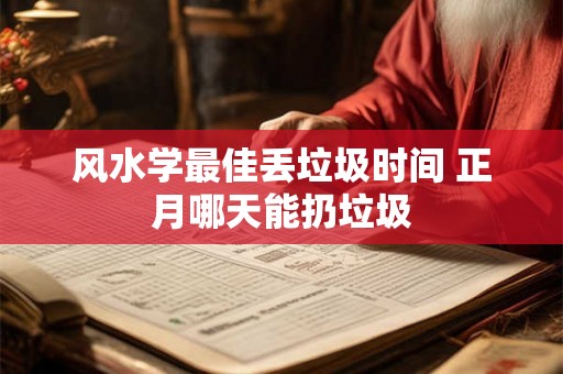 风水学最佳丢垃圾时间 正月哪天能扔垃圾 风水学最佳丢垃圾时间 正月哪天能扔垃圾