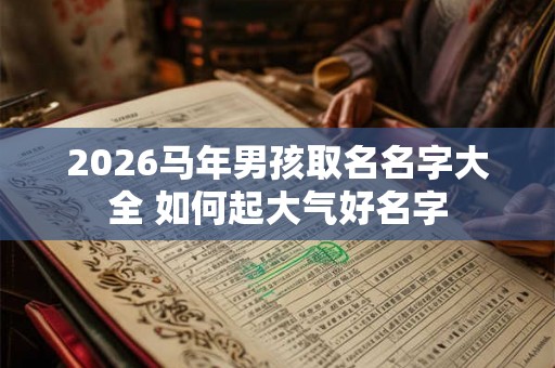 2026马年男孩取名名字大全 如何起大气好名字