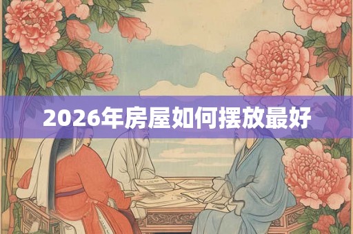 2026年房屋如何摆放最好