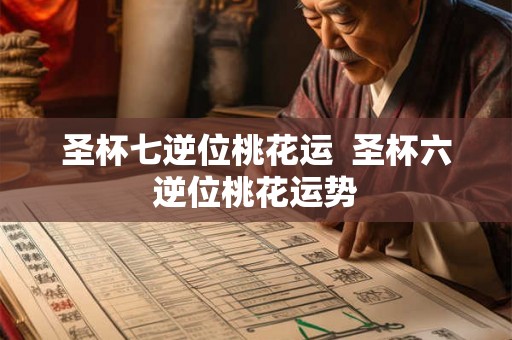 圣杯七逆位桃花运  圣杯六逆位桃花运势